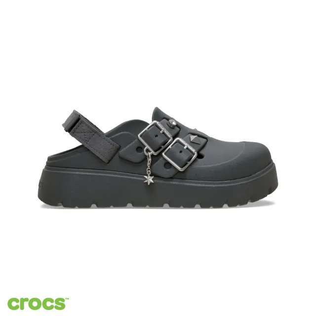 【Crocs】女鞋 Loaferette 龐克星光熠熠克駱格 碳色(214212-0YK)