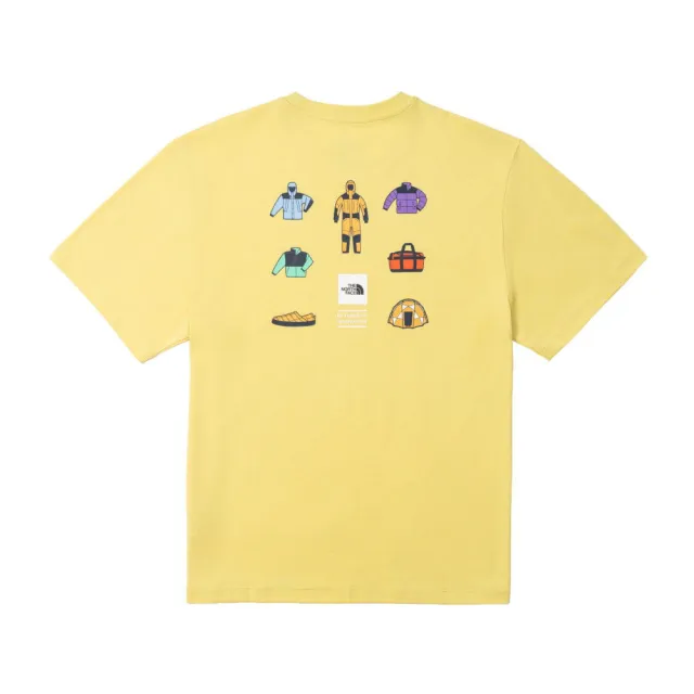 【The North Face】TNF 休閒 短袖T恤 U ICONIC BOX RELAXED SS TEE GRAPHIC - AP 男 女 黃 (NF0A8GVUG66)