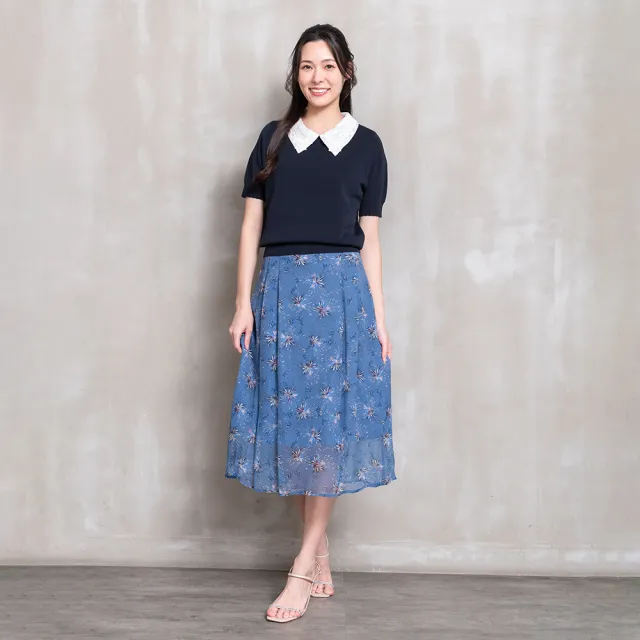 【perng yuh 芃諭名品】煙花盛放 印花 楊柳雪紡裙(2026 SS Collection|5A春夏新品上市)
