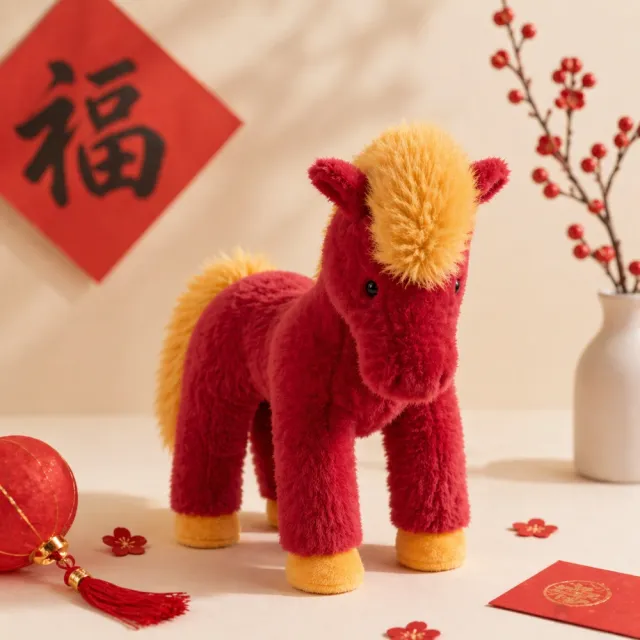 【JELLYCAT】Jellycat 新年限定 紅馬 娃娃