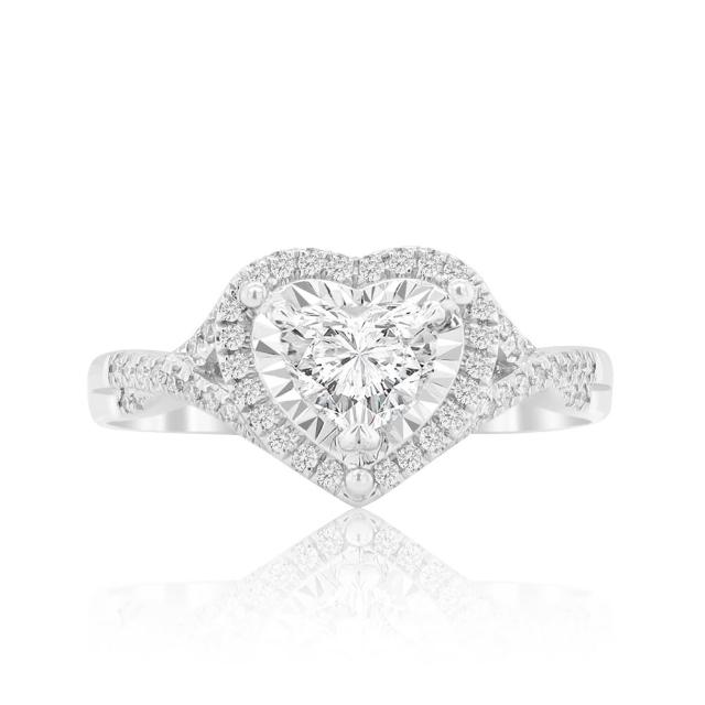 【AURORA 歐羅拉】GIA 50分 天然鑽石 心形鑽石 D color  SI2  鑽戒 戒指 花式車工 浪漫愛心 戀慕