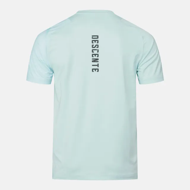 【DESCENTE】短袖上衣 男 快排 MEN GRAPHIC SHORT SLEEVE T-SHIRTS 藍 SR221TTS42-BLU0