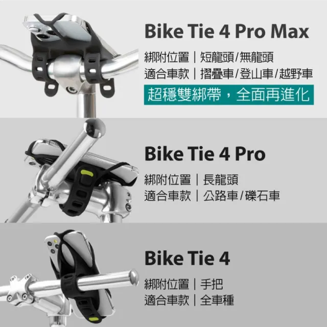 【Bone 蹦克】單車手機綁 4+電源綁 (單車周邊/自行車手機支架/行動電源/手機架配件)
