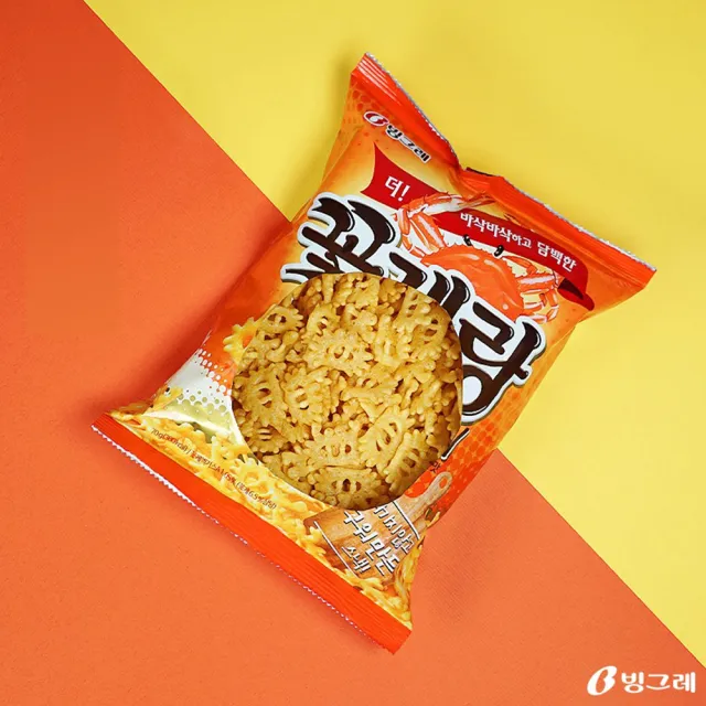 【韓味不二】韓國Binggrae螃蟹餅乾3入組 口味任選(火辣炒碼/原味/芥末/麻辣)