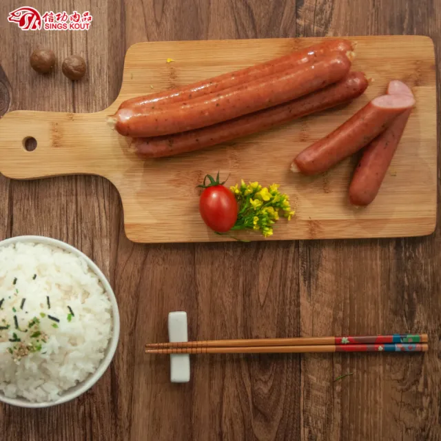 【信功】麥豚主題熱狗 3盒(4支/盒 嚴選國產大麥豬 日本迪士尼熱狗)