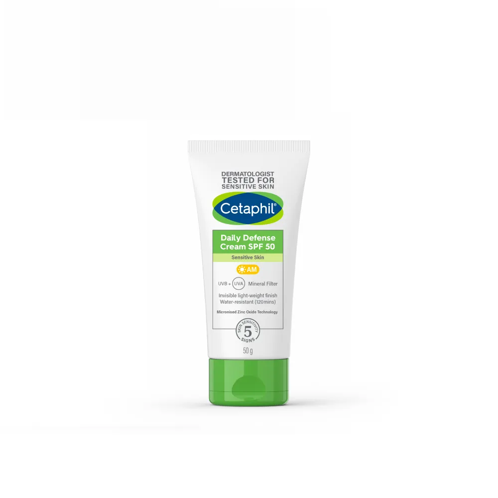 【Cetaphil 舒特膚】官方直營 輕透物理低敏防曬霜PA++++ 50ml(清爽物理防曬/海洋友善)