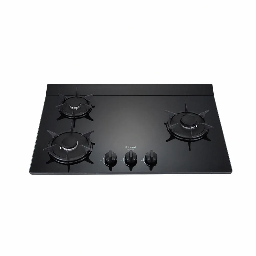 【林內】右單口三口彩焱黑玻璃檯面爐 RB-L3710G(BR) 含基本安裝