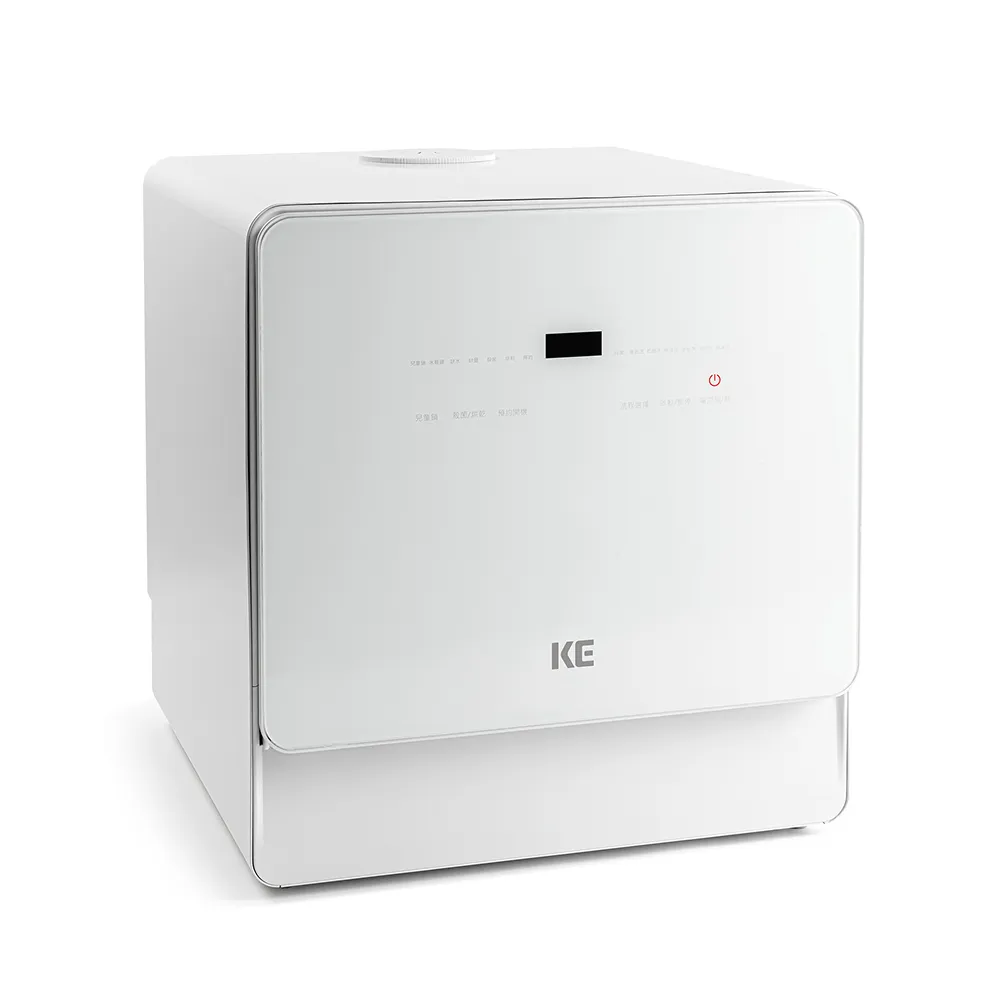 桌上型洗碗機 KDW-236W(6人份免安裝洗烘碗機、最高溫80度C、UV殺菌)
