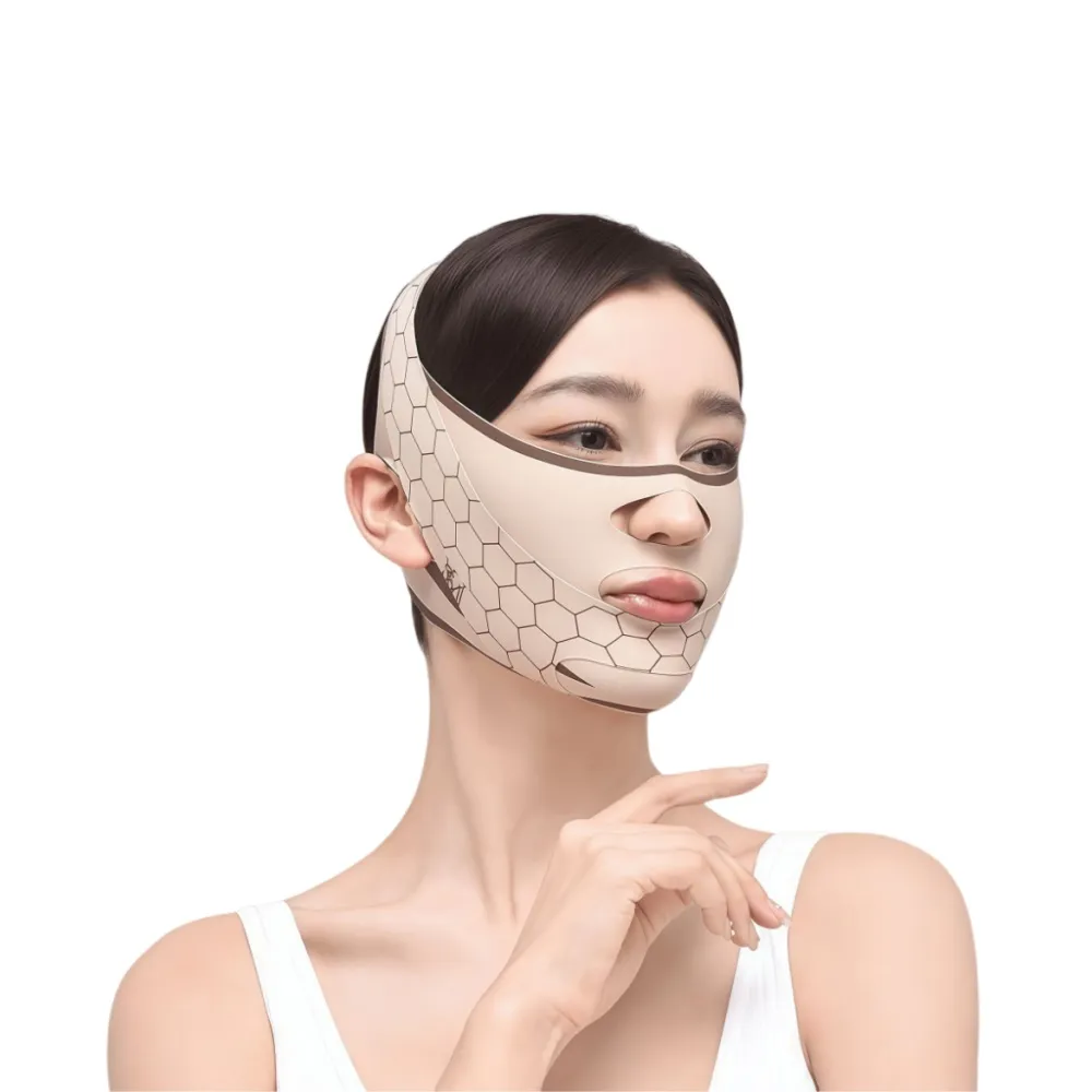 【Addme 愛戴美】瘦臉V型繃帶面罩 瘦臉繃帶 升級版（輕薄透氣 雙下巴 法令紋 提拉緊緻）