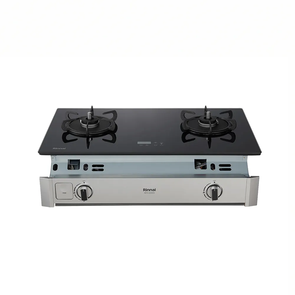 【林內】二口緻溫定溫定時黑玻璃嵌入爐 RBTS-A2660G(B) 含基本安裝