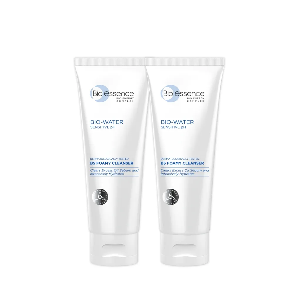 【Bio-essence 碧歐斯】BIO水感舒緩B5潔面霜100g(2入組)
