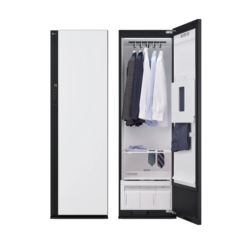 【LG 樂金】1916洗衣塔×第二代電子衣櫥〔1+1超值組〕(WD-S1916B+R723WG)
