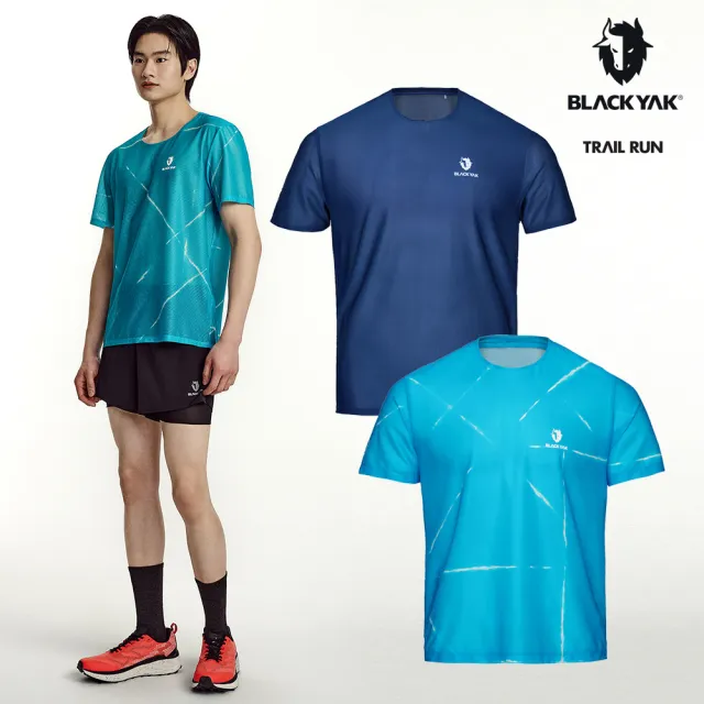 【BLACKYAK】男 TRAIL RUN AIRY短袖上衣[二色] 超輕量 尼龍彈性 無縫設計 越野跑 跑衣｜FB1MC501