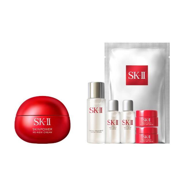 【SK-II】官方直營 肌源賦能煥顏活膚霜 50g(經典or輕盈任選/乳霜/臉部保養/澎彈/緊緻/大紅球/超大牌)