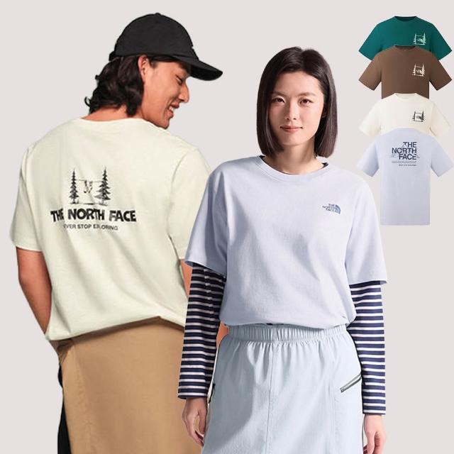 【The North Face】男女款純棉大Logo短袖T恤 (多色可選)