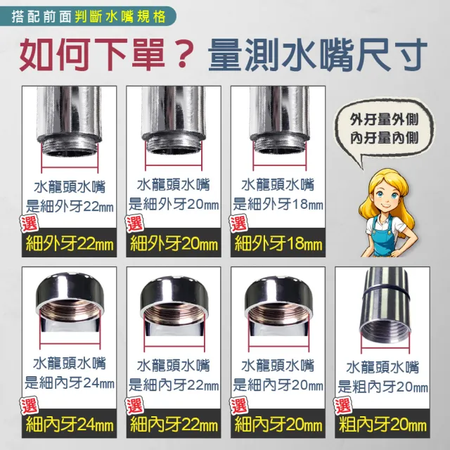 【青禾坊】廚房萬向加壓水龍頭1入(花灑/起泡器/360度旋轉/增壓/延伸器/廚房/萬向水龍頭/噴頭)