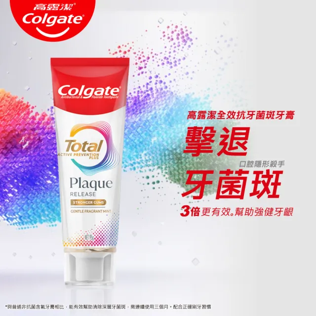 【Colgate 高露潔】全效抗牙菌斑牙膏95g(清恬薄荷/舒心沁涼)