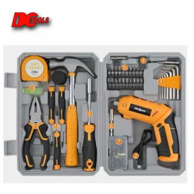 DC tools 迪西電動工具 希孟系列 3.6V充電式電動螺絲起子套裝 61件工具組 可折式手柄 LED照明