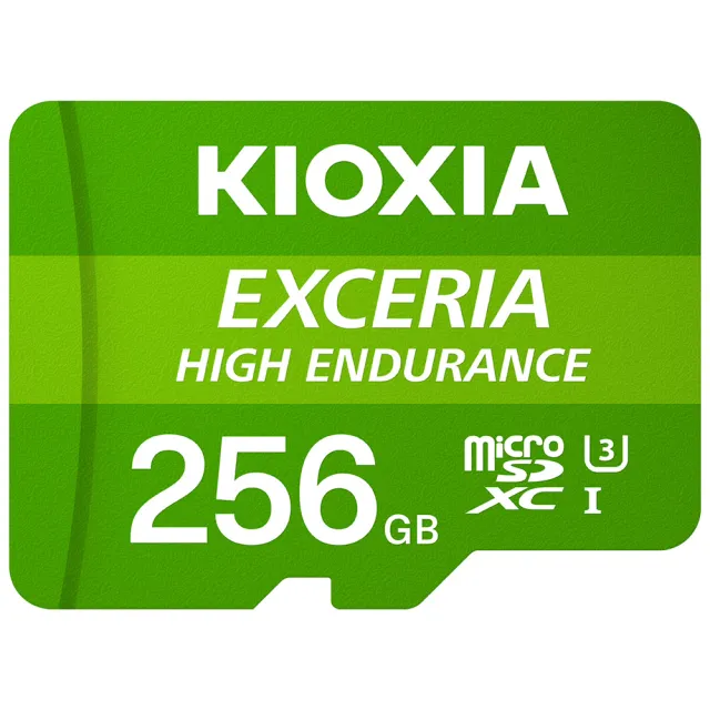 【KIOXIA  鎧俠】EXCERIA HIGH ENDURANCE MicroSDXC UHS-I U3 V30 A1 256GB 記憶卡