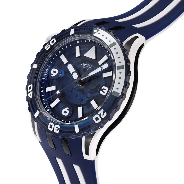 【SWATCH】SCUBAQUA 午夜藍 SEA WASP SSCU09N100 (44mm)