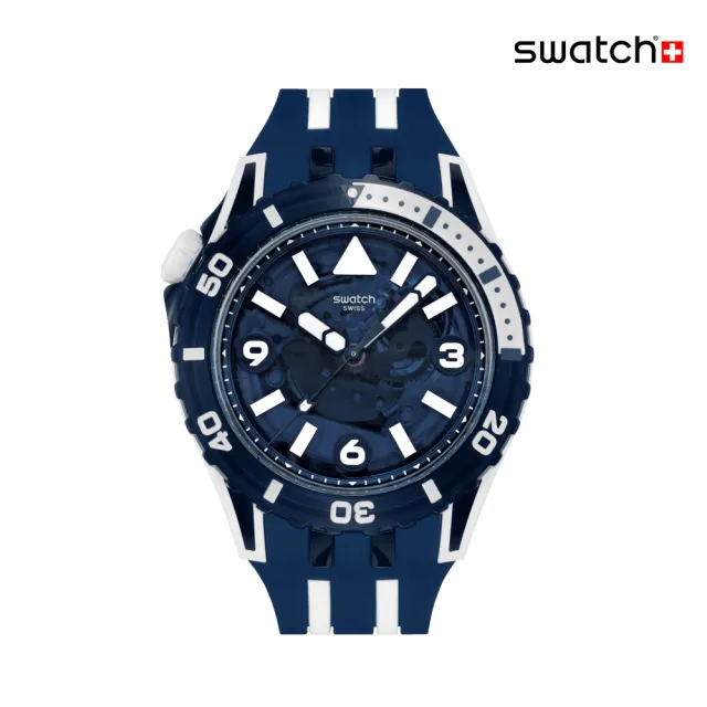 【SWATCH】SCUBAQUA 午夜藍 SEA WASP SSCU09N100 (44mm)