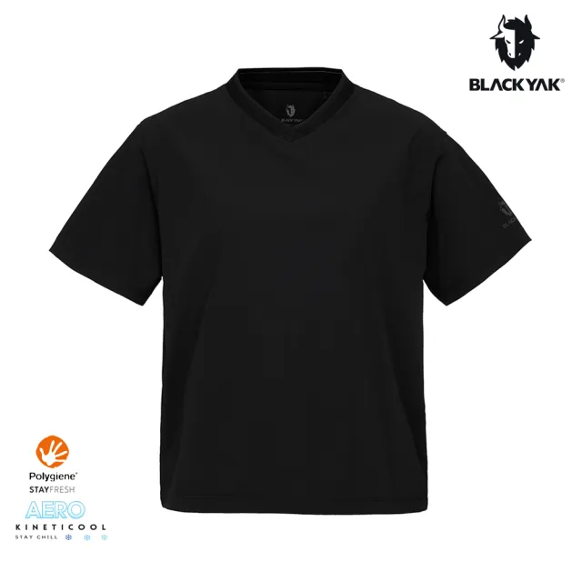 【BLACKYAK】女 AERO FRESH K涼感短袖上衣[五色] V領 UPF50 涼感 吸濕快乾｜FB1WC507