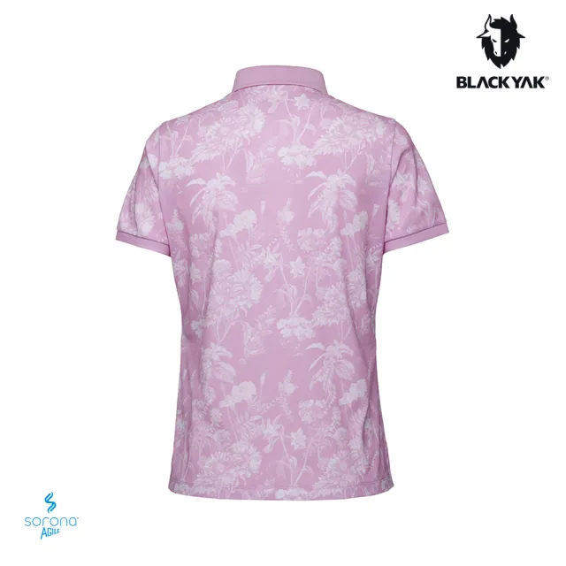 【BLACKYAK】女 FLOWER短袖POLO衫[三色]高彈性 親膚柔軟 吸濕快乾 花卉印花｜FB1WC103