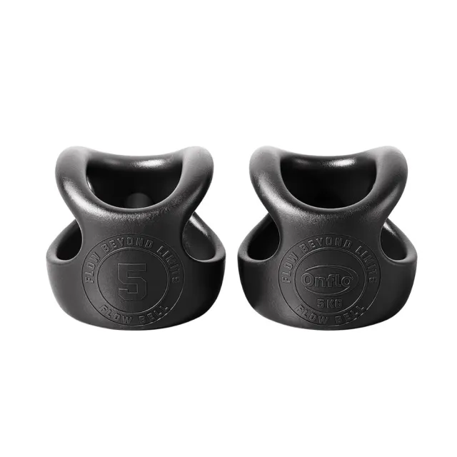 【atflee】Onflo Flowbell 5KG(11LB) 2合1 多功能專業訓練啞鈴/壺鈴
