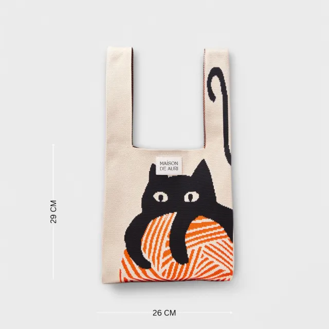 【MAISON DE AURI】雙11 Jumbo | Meow Jumbo 大喵喵 大提包 / 厚針織