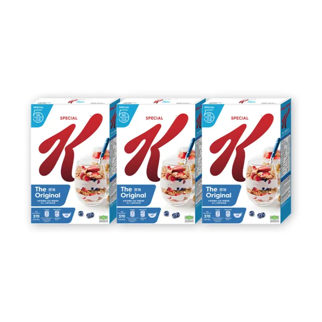【家樂氏】SPECIAL K香脆麥米片370gx3盒(原味)
