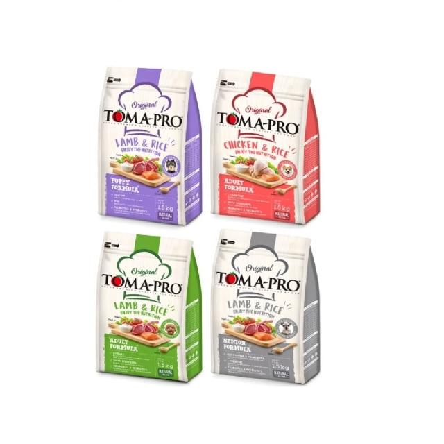 【TOMA-PRO 優格】經典系列狗飼料-羊肉+米/雞肉+米 1.5 公斤(成犬 幼犬 高齡犬 老犬 全齡犬)