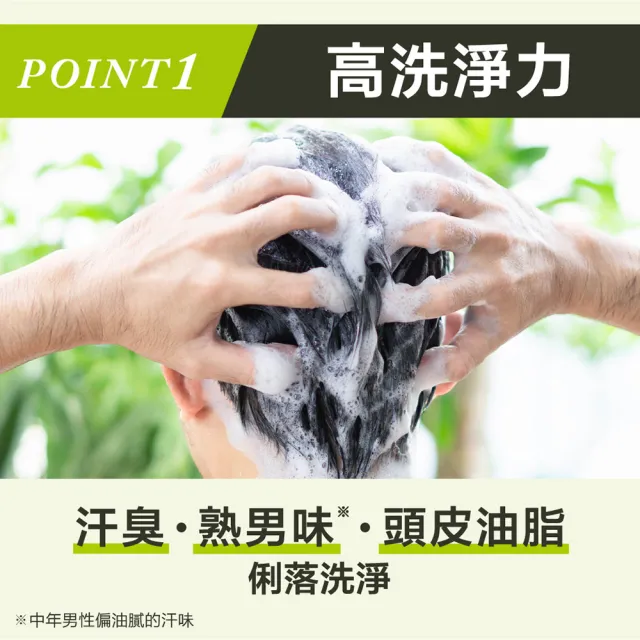 【LUCIDO 倫士度】頭皮去味洗髮精補充包380mlx3(草本柑橘 男性專用 去油)