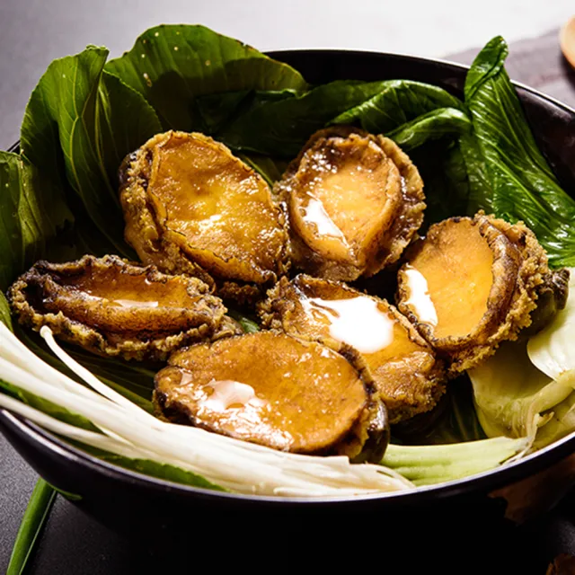 【鮮綠生活】熟凍帶殼鮑魚共6包(淨重19g±10%/顆 10顆/包)