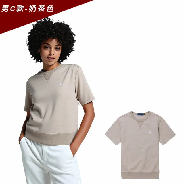 【RALPH LAUREN】RL POLO 經典刺繡小馬短袖大學T恤 上衣-多色選(平輸品/保暖舒適)