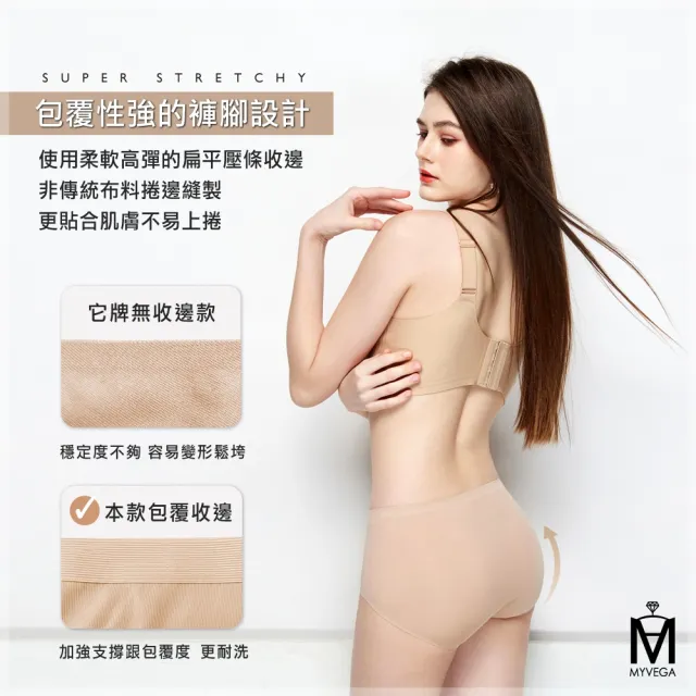 【MYVEGA 麥雪爾】MA莫代爾X桑蠶絲抗菌無齡美肌褲2.0版-共三色(內褲/內著)