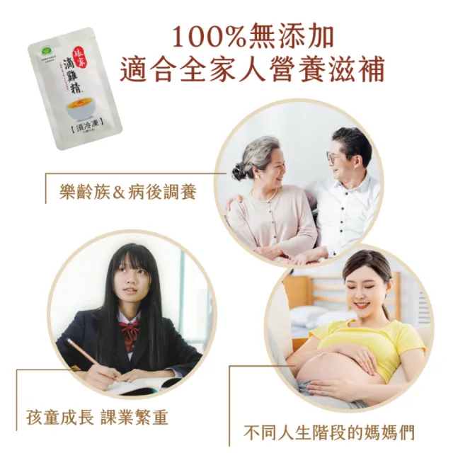 【娘家】嚴選冷凍滴雞精11入組65ml/入(抗疲勞認證)