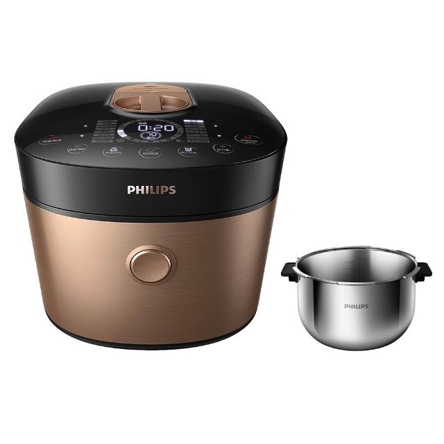 【Philips 飛利浦】雙重脈衝智慧萬用鍋/壓力鍋_HD2195_金小萬