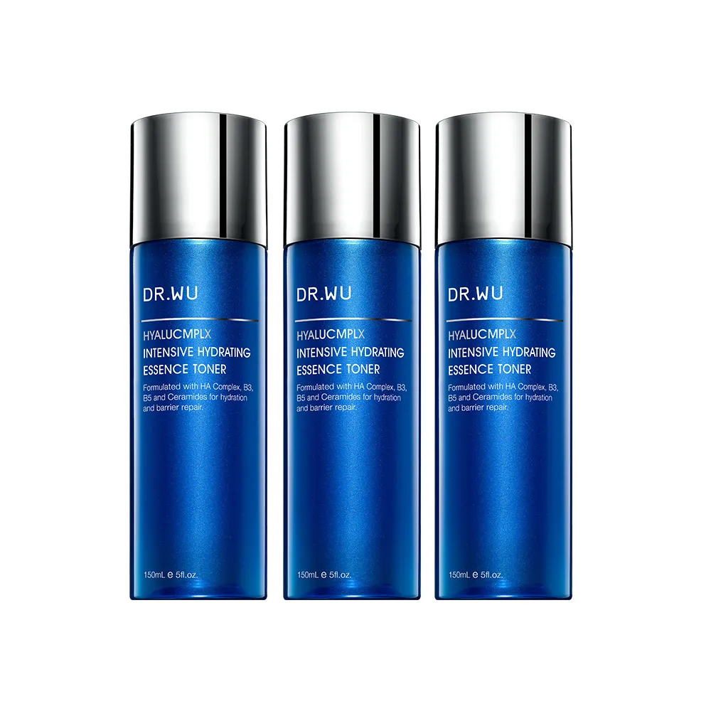 【DR.WU 達爾膚】玻尿酸保濕精華化妝水150ML(經典款 3入組)
