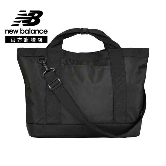 【NEW BALANCE】NB 簡約休閒大容量托特包_AC8584CBKW_中性_黑色(附可拆式背帶)