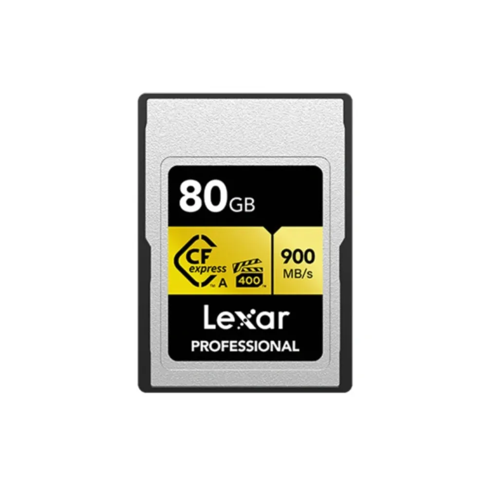 Lexar 雷克沙】專業全新版80GB Pro.Cfexpress TypeA 記憶卡8K 黃金系列