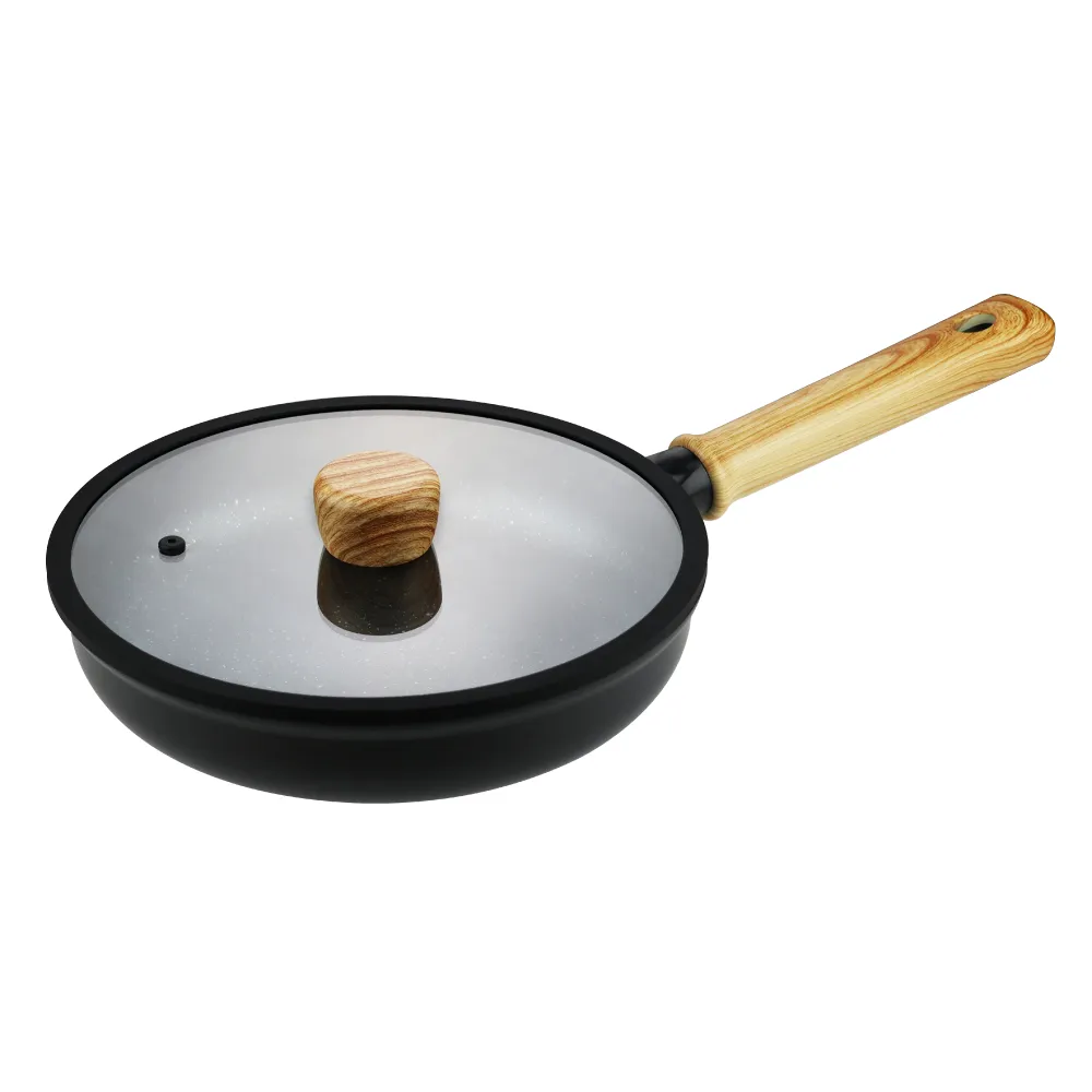 【CHEF 掌廚】森岩 鑄造不沾鍋平底鍋 24cm (IH爐/電磁爐可用)