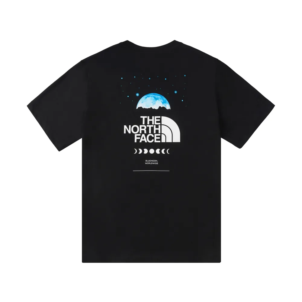 【The North Face】TNF 休閒 透氣短袖T恤U RLX FUTURE MOON S/S TEE GRAPHIC-AP 男女 黑(NF0A8D83JK3)