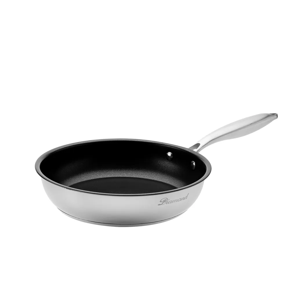 【CookPower 鍋寶】Diamond系列鋼鑽不沾平煎鍋鑽石鍋26CM IH爐可用鍋