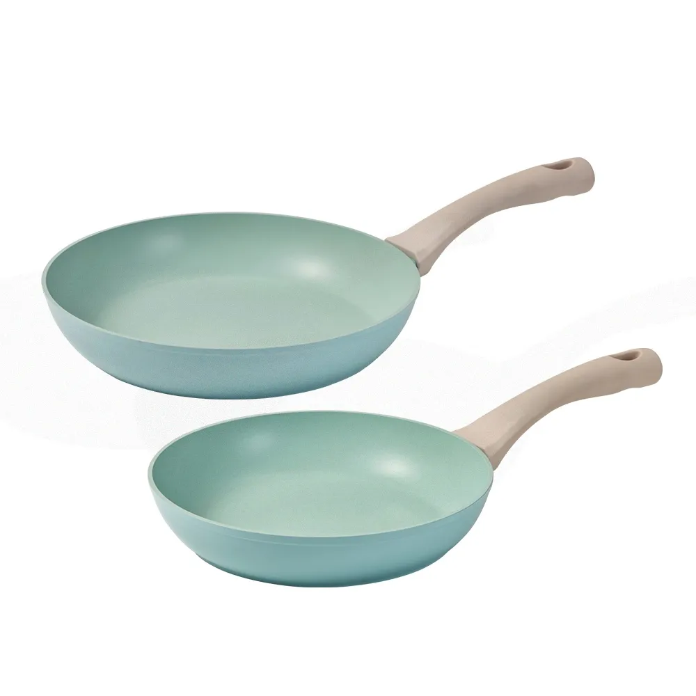 【CorelleBrands 康寧餐具】SNAPWARE鈦輕量不沾平煎鍋-30cm+24cm