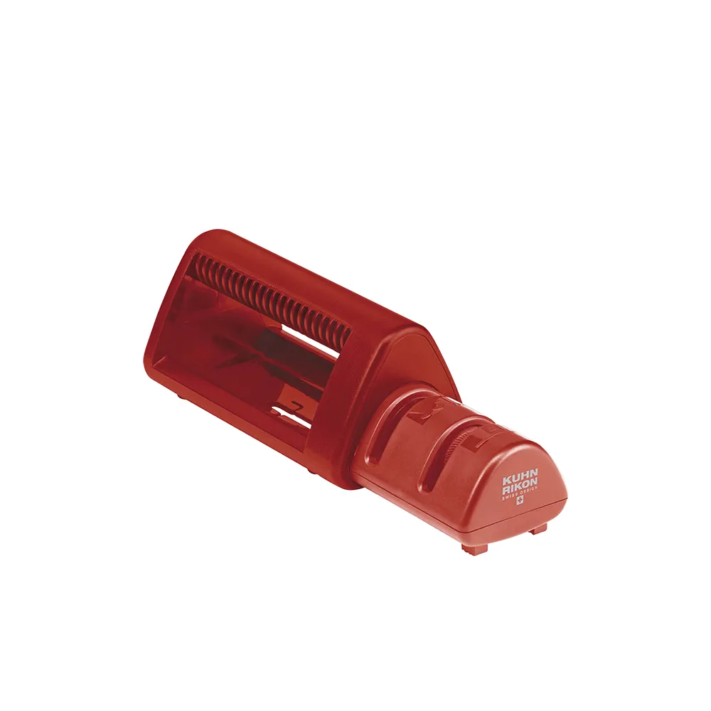 【瑞康屋Kuhn Rikon】瑞士兩用磨刀器-紅