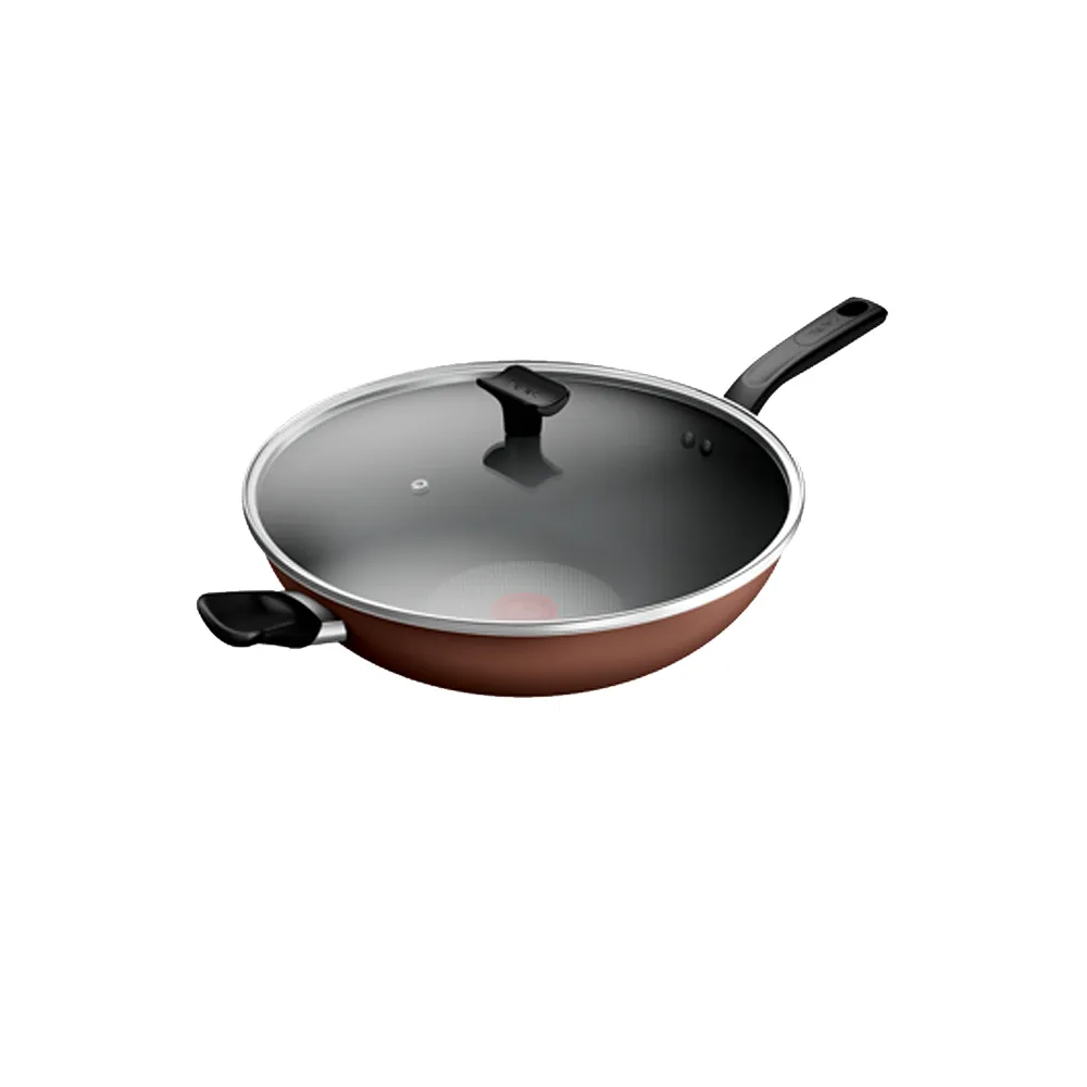 【Tefal 特福】醇火系列34cm不沾炒鍋加蓋 B9569635