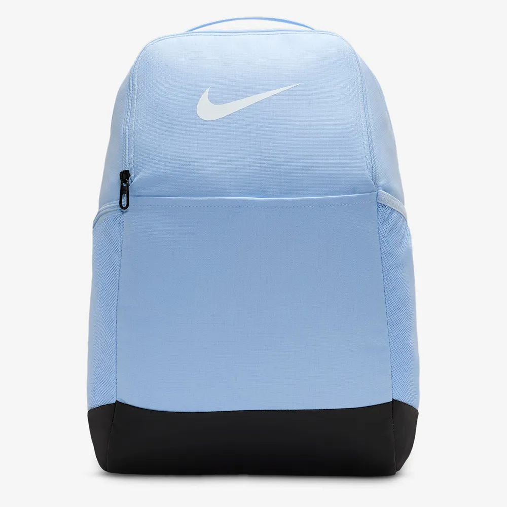【NIKE 耐吉】後背包 書包 運動包 電腦包 大容量 雙層 NK BRSLA M BKPK 9.5 24L 藍 DH7709-441