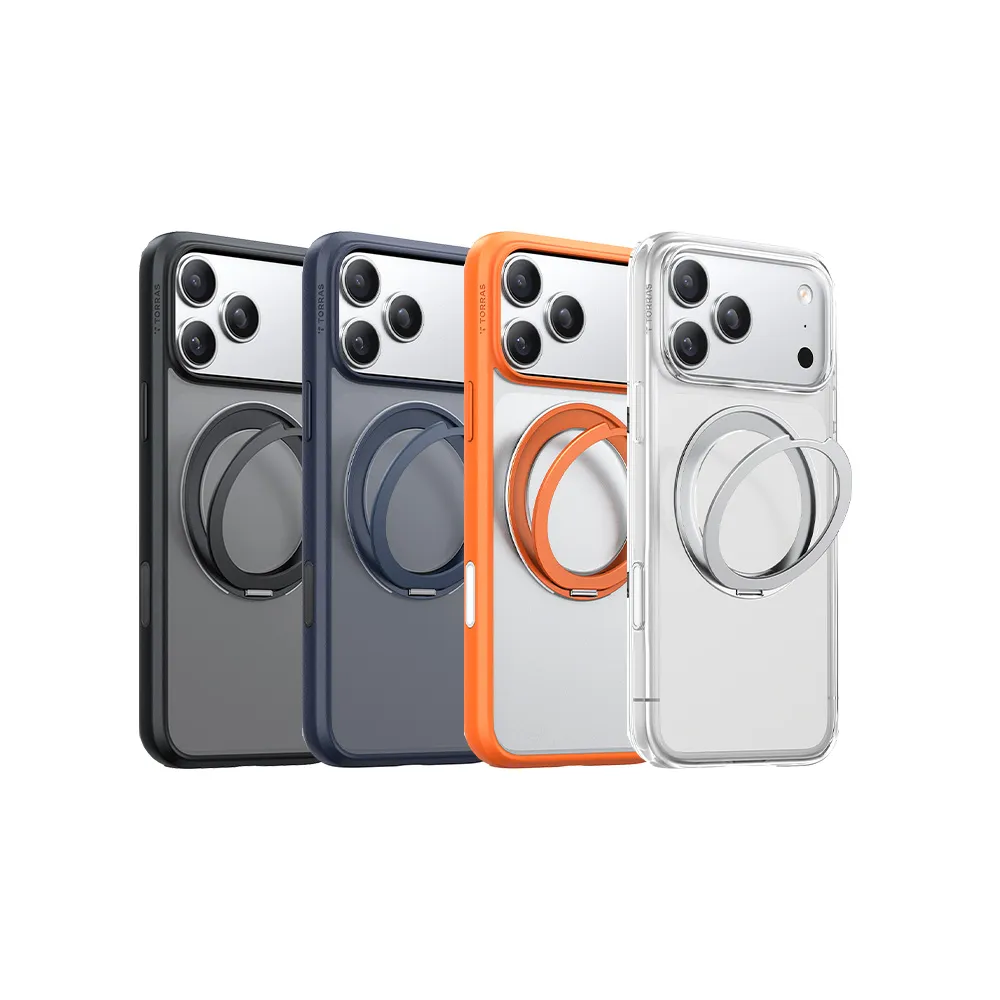 【TORRAS 圖拉斯】Ostand R Magnetic iPhone 17系列 相機按鍵旋轉支架氣囊防摔手機殼