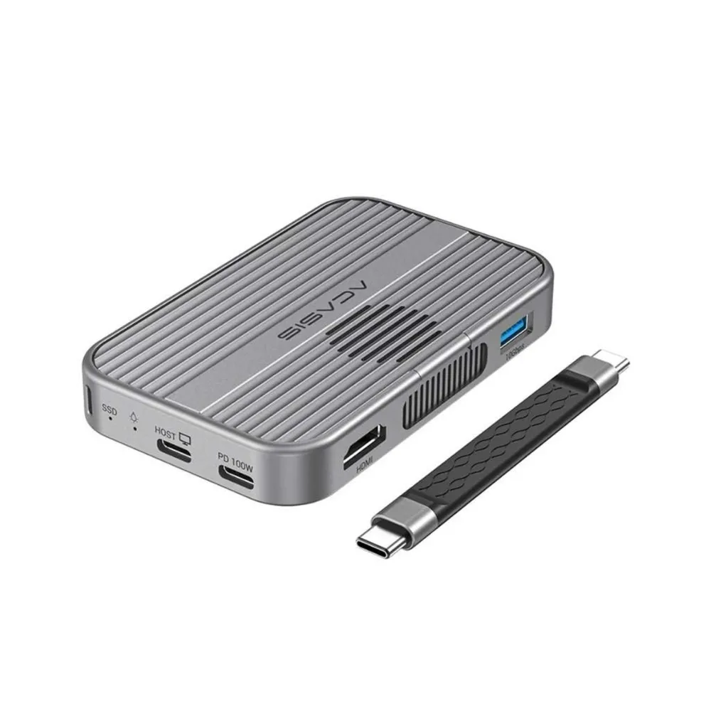 ACASIS 阿卡西斯 10Gbps M.2 NVMe SSD外接盒 支援手機 影像傳輸(帶冷卻風扇)