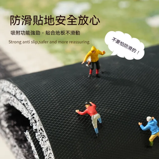 【Quality 聚家】入戶門墊 絲圈地毯 玄關進門地墊 100*120CM 耐臟防滑 門口蹭土腳墊 可隨意裁剪